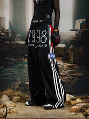 Double Waist Contrast Jersey Sweatpants