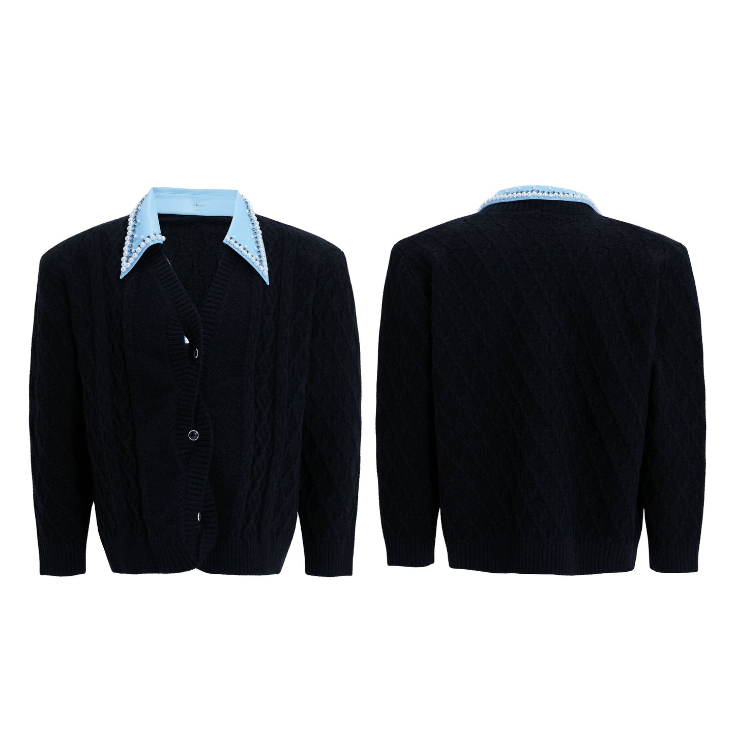 【25s Nov.】Elegant and Luxurious Vintage Handmade Pearl Sweater