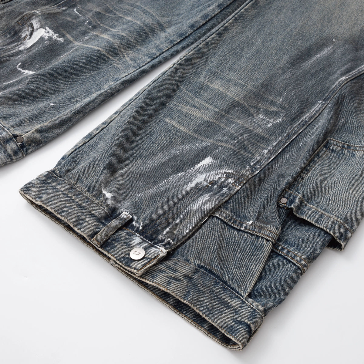 【25s Jul.】Vintage Stitching Heavy Washed Jeans