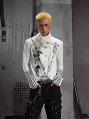Y2K Contrast Layered Long Sleeve Tee