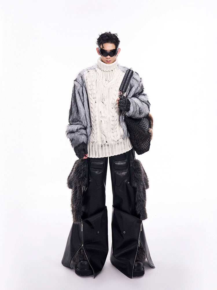 【24s Dec.】Fur Collar Knit Sweater ArtsKoreanMan