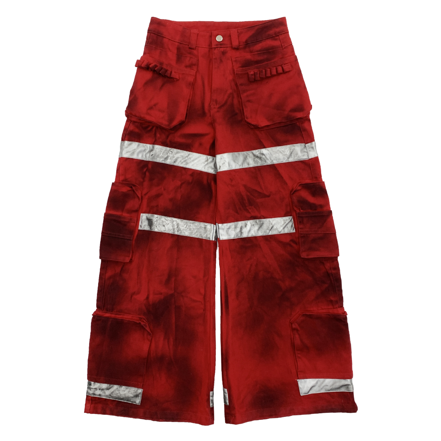 【25s Aug.】Dark Washed Patchwork Wide-Leg Jeans