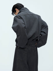 【25s Oct.】Vintage Washed Silhouette Jacket/pants