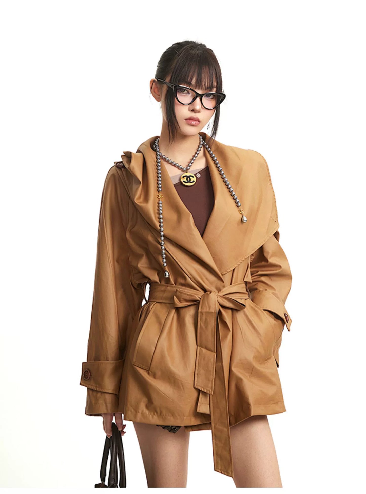 Elegant and Simple Long/short Trench Coat