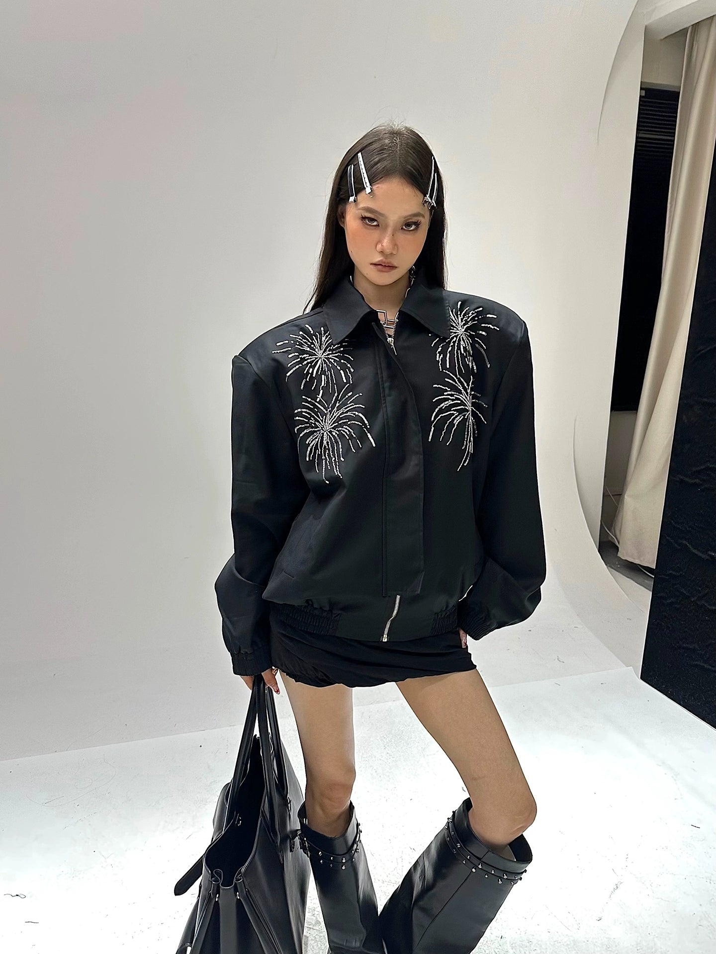 Fireworks Beaded Simple Jacket