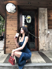【25s Jul.】Hot Girl Strapless Bodycon Slit Maxi Dress
