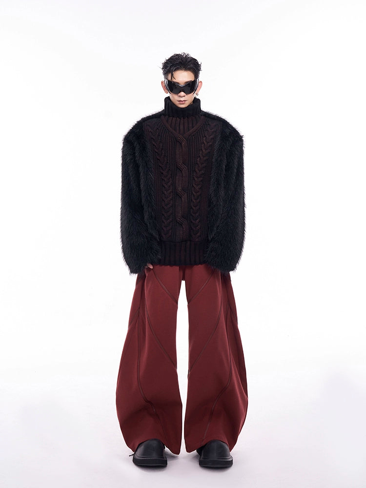 【24s Dec.】Fur Collar Knit Sweater ArtsKoreanMan