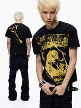 Vintage Rock Band Graphic Cropped Tee