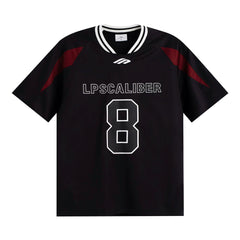 Retro Number Contrast Jersey Tee