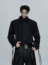 【25s Dec.】Detachable Lace Ribbon Design Shirt