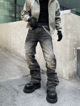 【25s May.】Street Style Distressed Straight-Leg Jeans