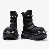Metal Punk Round Toe Martin Boots ArtsKoreanMan