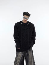【23s September.】Solid Color Metallic Button Knitted Sweater ArtsKoreanMan