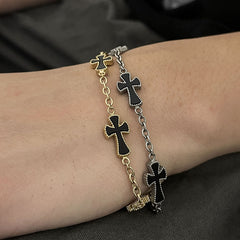 Mother-of-pearl Cross Bracelet