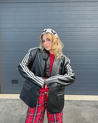 【23s August.】Oversized Black Leather Blazer ArtsKoreanMan