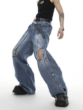 【25s Jun.】Irregular Cutout Jeans