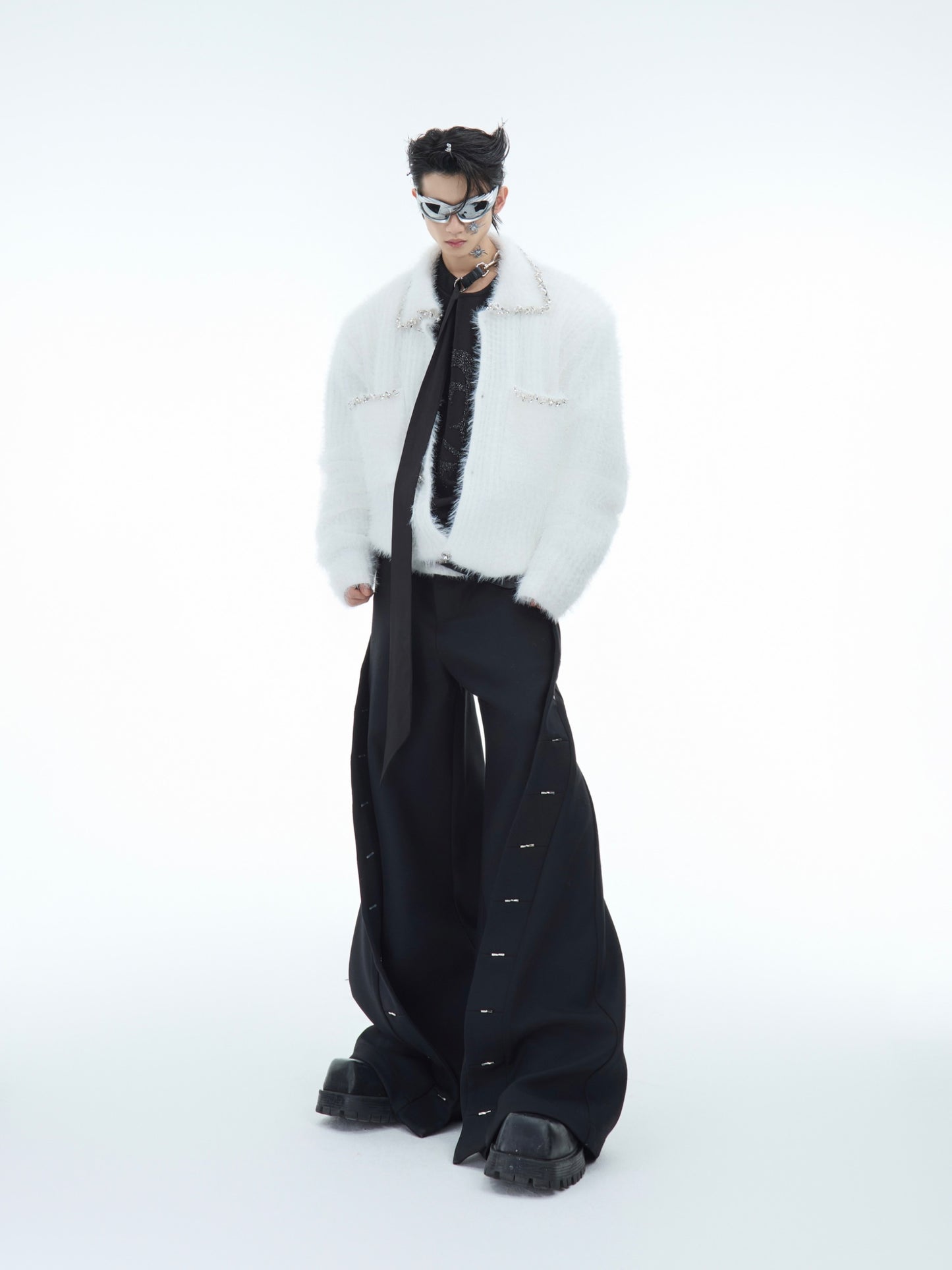 【24s Dec.】Diamond-studded Luxury Cardigan ArtsKoreanMan