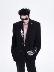 【24s Dec.】Niche Design Liquid Metal Suit Jacket ArtsKoreanMan