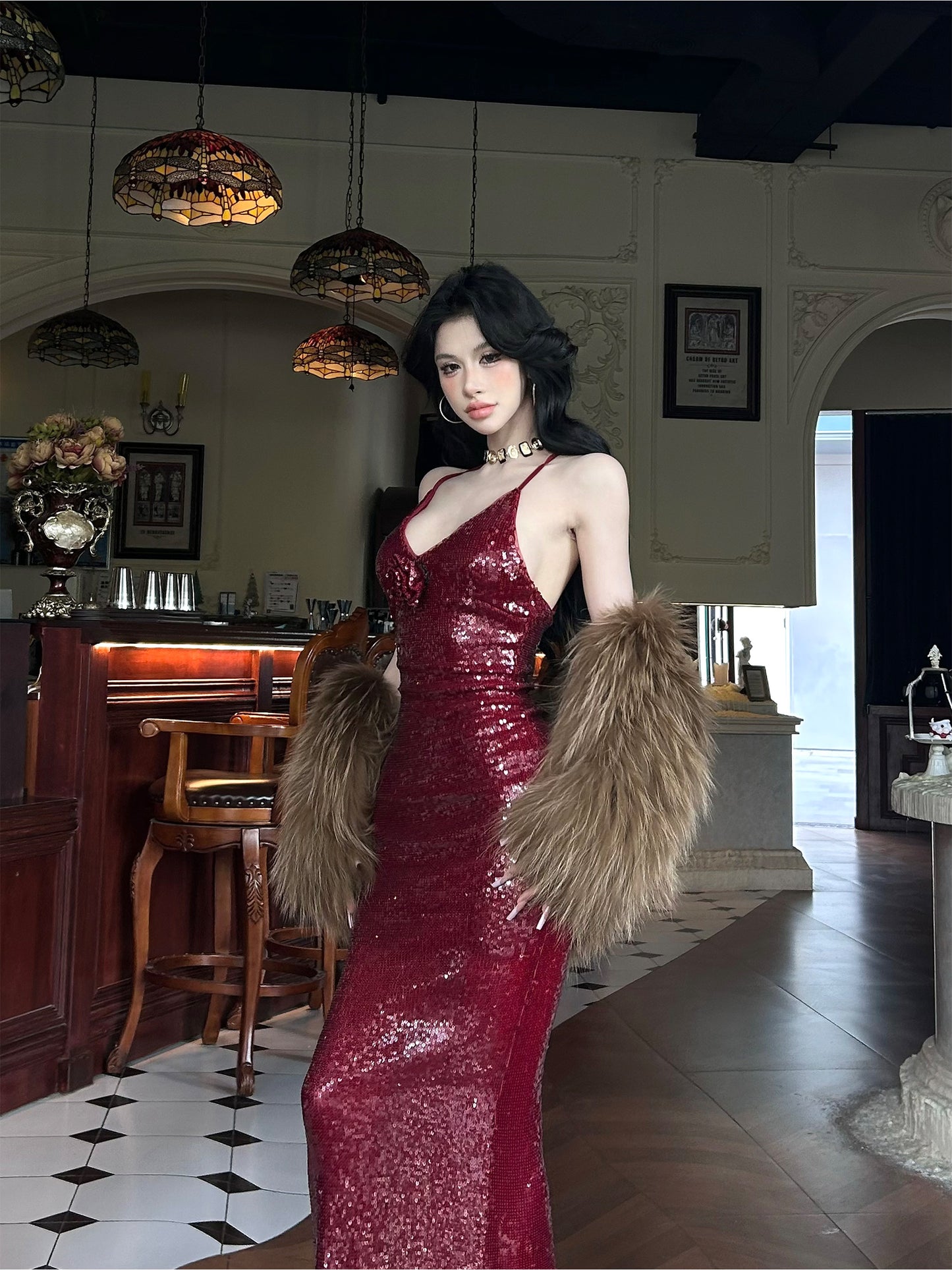【25s Feb.】Trendy Western Style Bodycon Dress