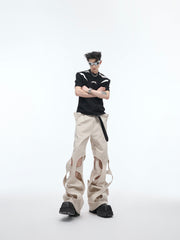 【24s April.】Trend Pioneer Hollow Wrap Casual Pants ArtsKoreanMan