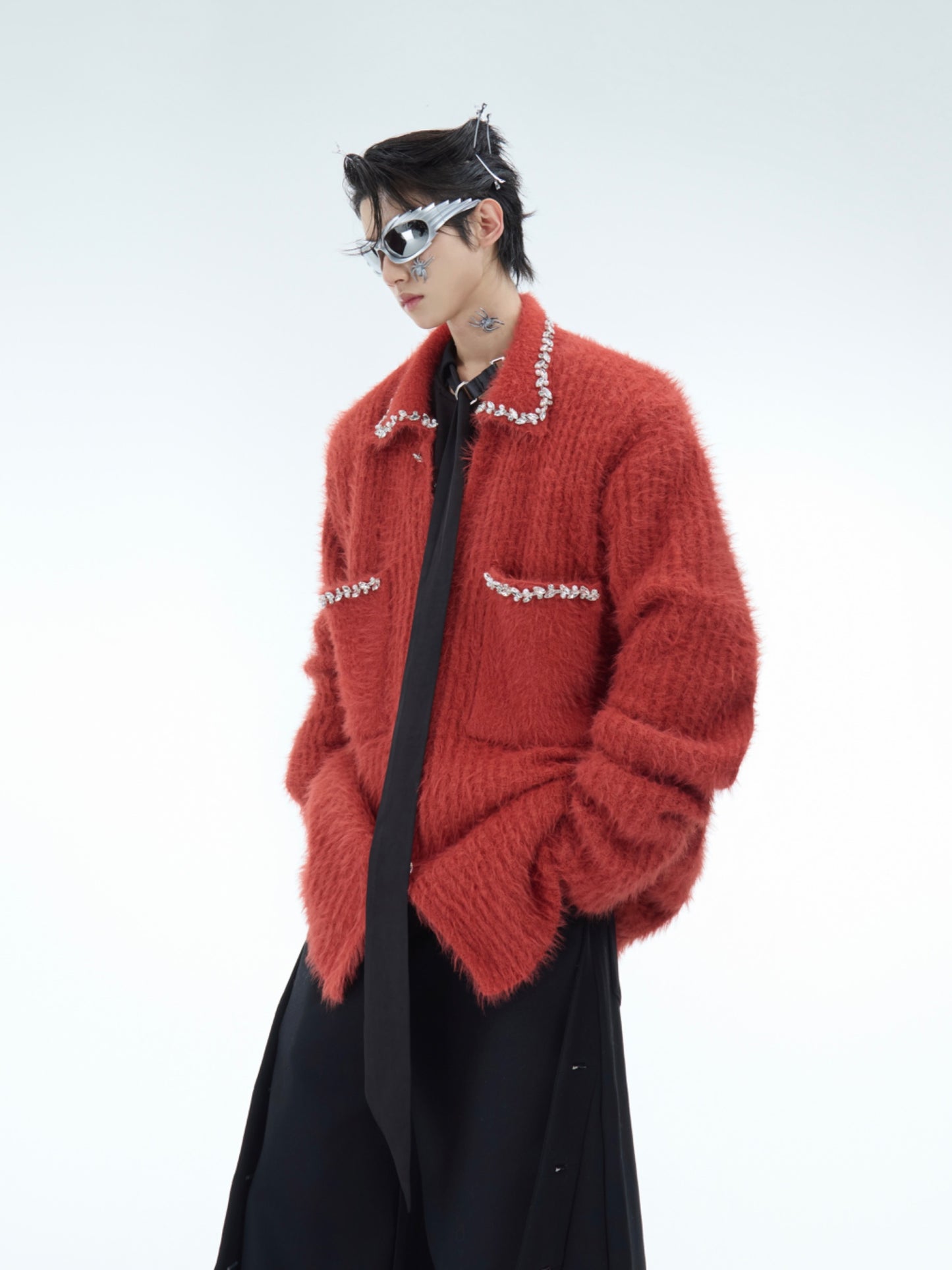【24s Dec.】Diamond-studded Luxury Cardigan ArtsKoreanMan
