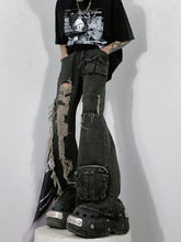 【24s January.】Retro Ripped Multi-pocket Cargo Jeans ArtsKoreanMan