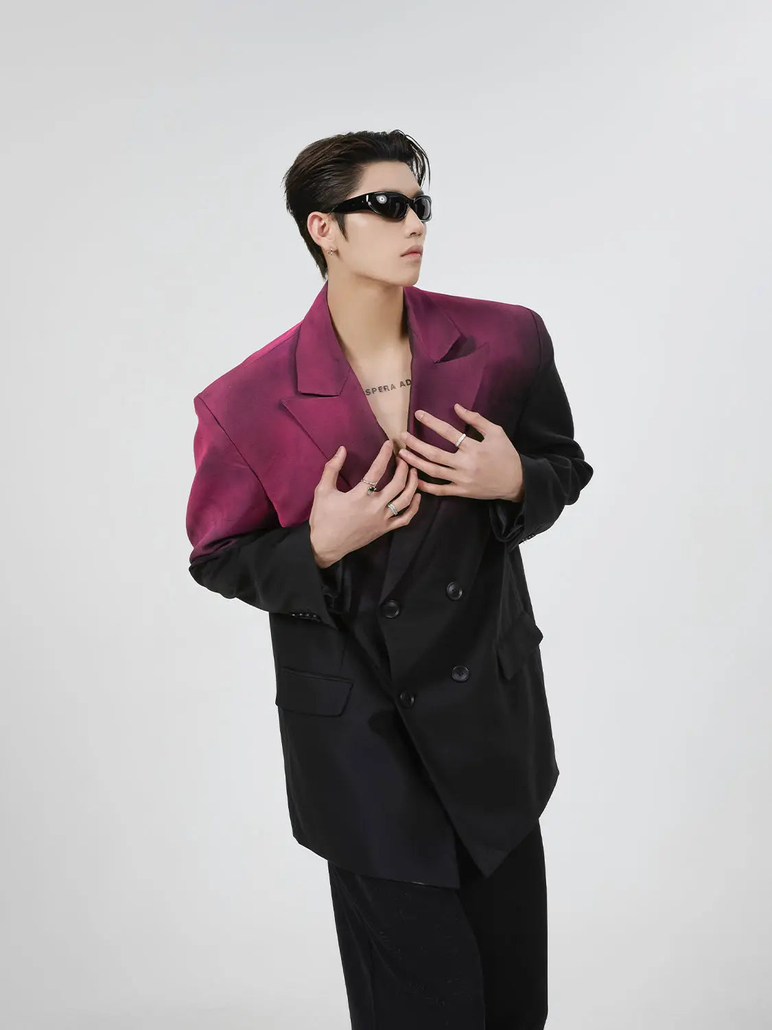 【23s August.】Gradient Shoulder Pad Jacket ArtsKoreanMan