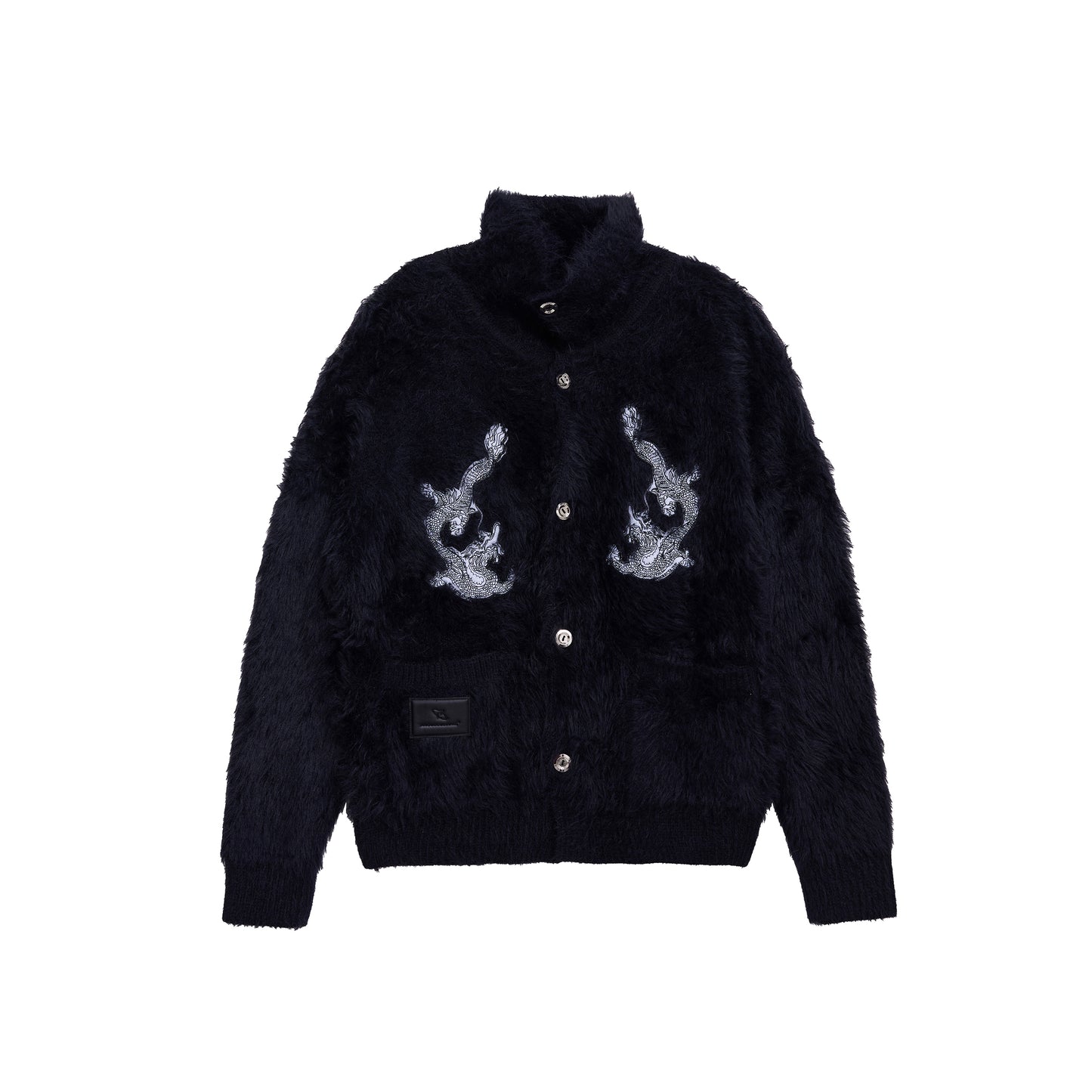 【24s February.】Faux Mink Dragon Pattern Knitted Sweater ArtsKoreanMan