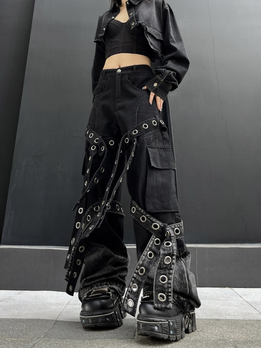 【24s Nov.】American Style Deconstructed Workwear Street Jeans ArtsKoreanMan