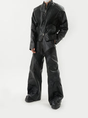 【24s Oct.】Loose PU Leather Pants ArtsKoreanMan