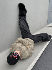 【24s Feb.】Furry Plush Mid-Tube Snow Boots