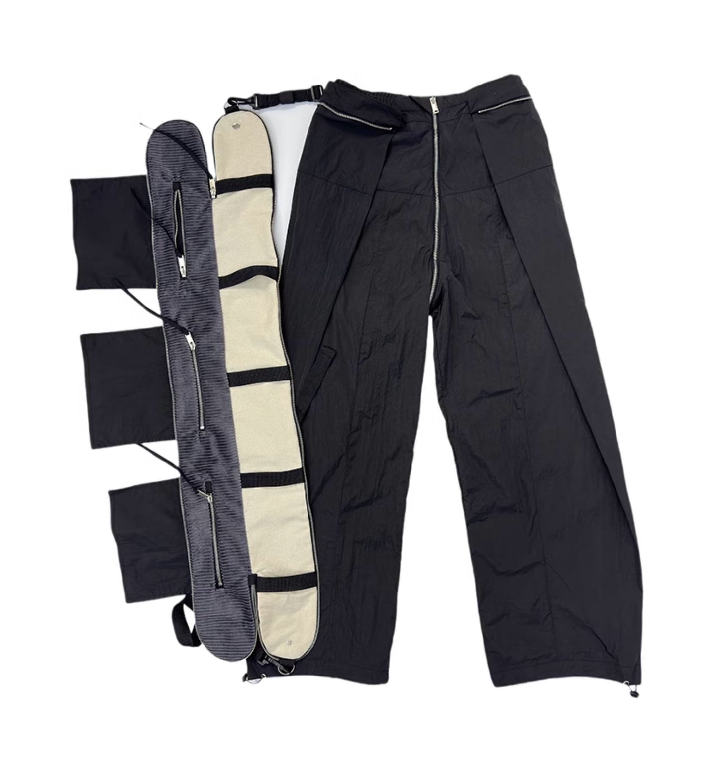 【24s May.】Removable Zippered Paneled Cargo Pants ArtsKoreanMan