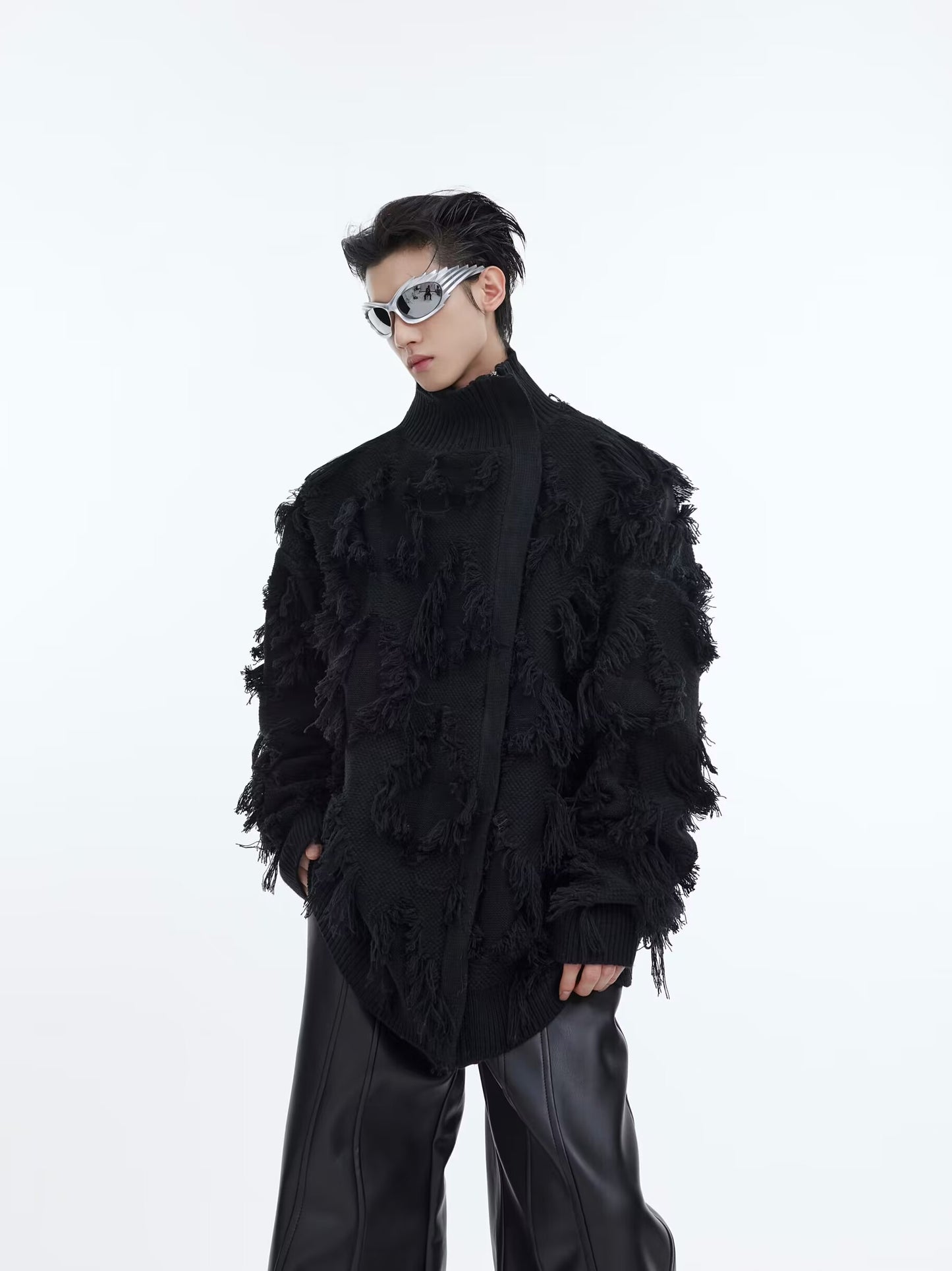 【24s Oct.】Tassel Jacquard Thickened Knitted Sweater ArtsKoreanMan