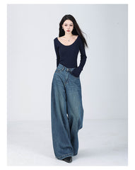 【24s Sep.】American Blue Loose Wide Leg Jeans ArtsKoreanMan