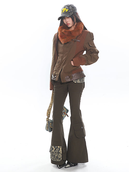 【25s Jan.】Heavyweight Multi-pocket Detachable Flared Pants