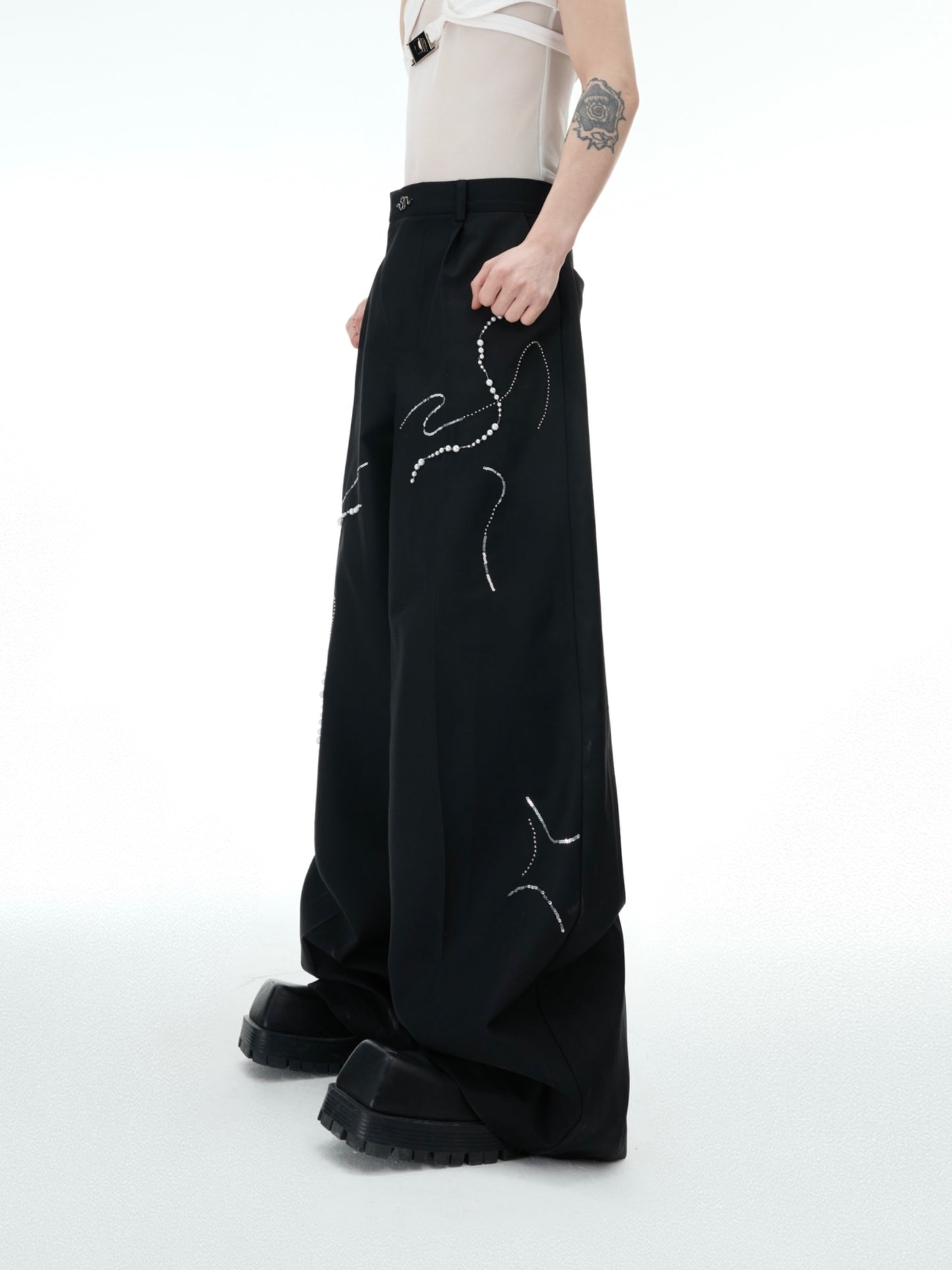 【25s Feb.】Snake Simple Suit / Loose Wide Leg Trousers