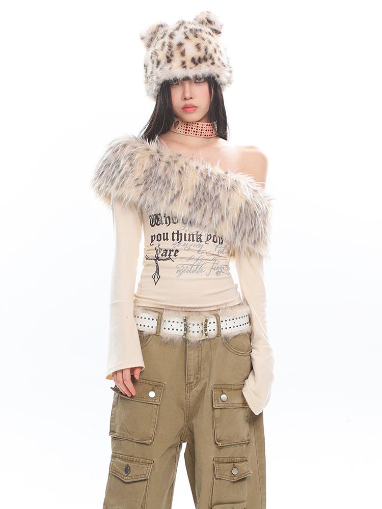 【25s Jan.】American Hot Girl One Shoulder Elastic Slim Fit Long Sleeve