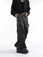 【24s Nov.】Vintage Distressed Camouflage Loose Overalls ArtsKoreanMan