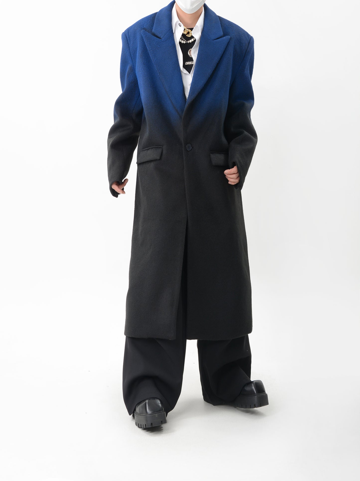 【24s Nov.】Gradient Dyed Wool Overcoat ArtsKoreanMan