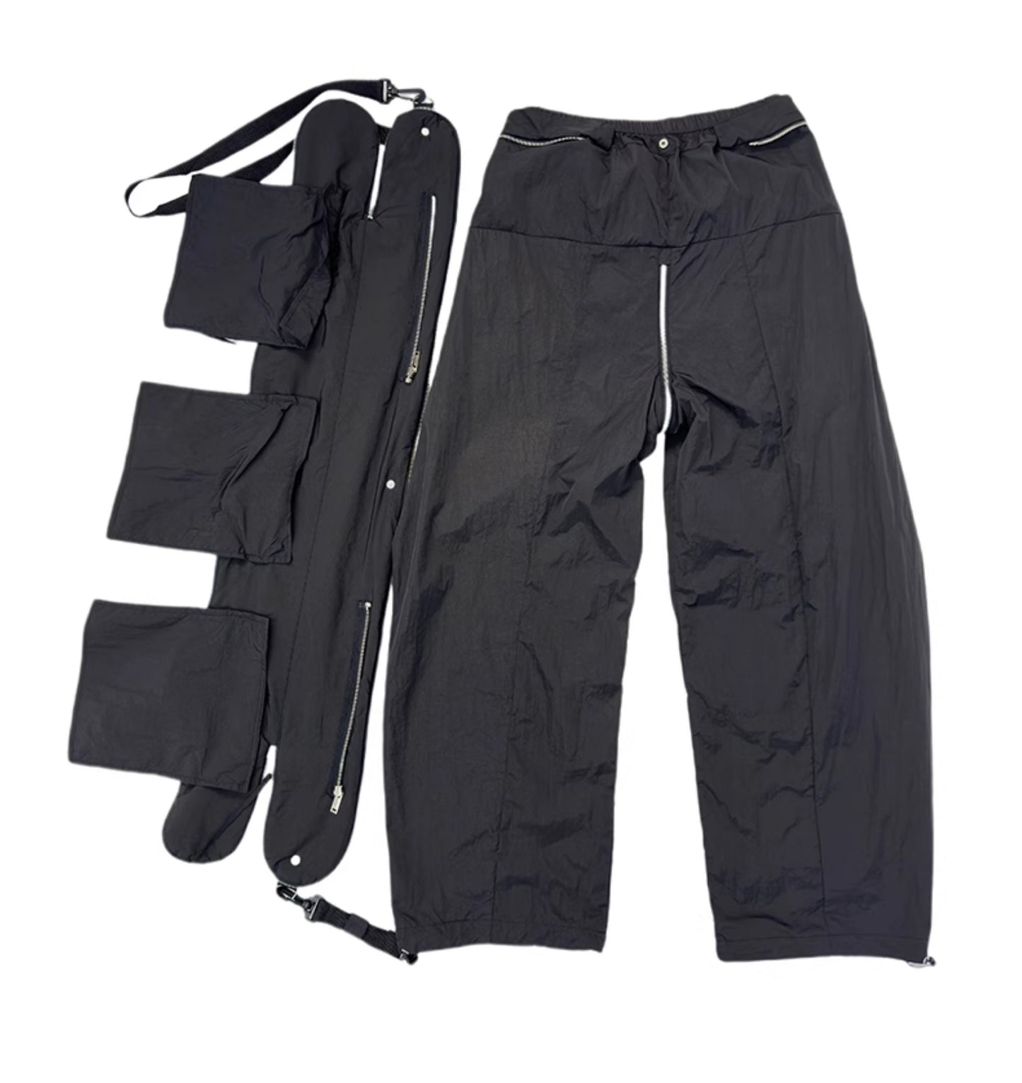 【24s May.】Removable Zippered Paneled Cargo Pants ArtsKoreanMan