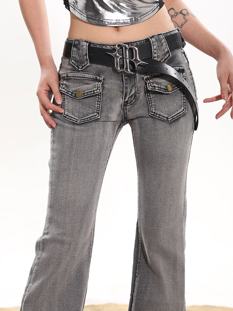 【24s January.】Smoke Gray Washed Distressed Stretch Jeans ArtsKoreanMan