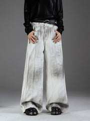 【24s Nov】Detachable Stitching Layered Distressed Washed Jeans ArtsKoreanMan