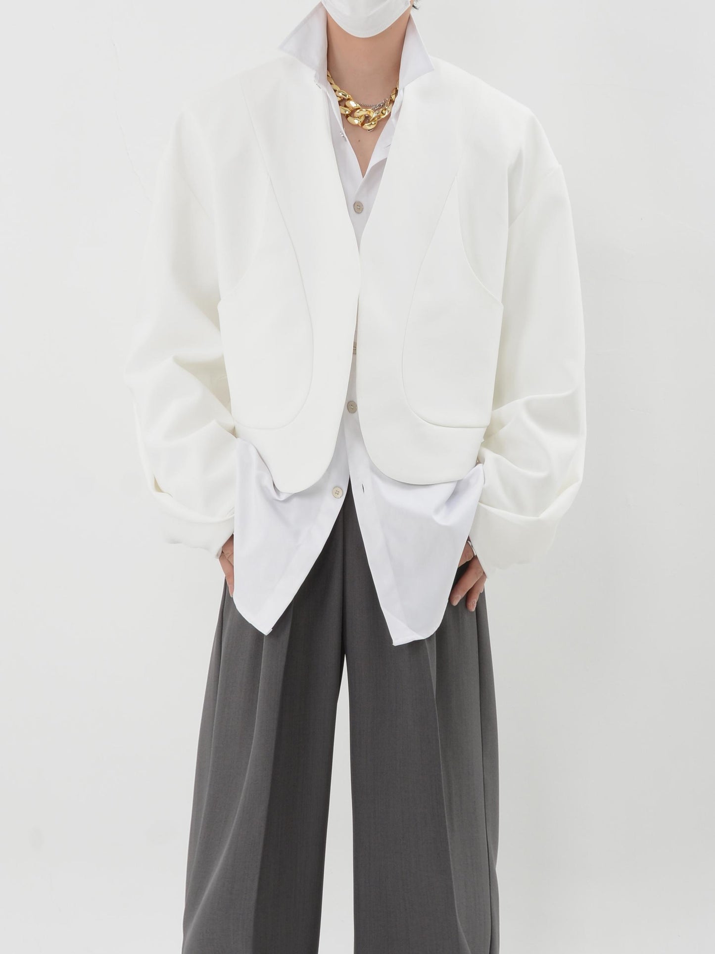 【24s Nov.】Structured Padded Short Blazer ArtsKoreanMan