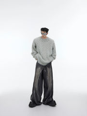 【23s September.】Solid Color Metallic Button Knitted Sweater ArtsKoreanMan