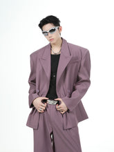 【24s Oct.】Loose Fit Purple Blazer Set ArtsKoreanMan