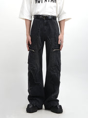 【25s Feb.】Distressed Wide-leg Straight-leg Loose Jeans
