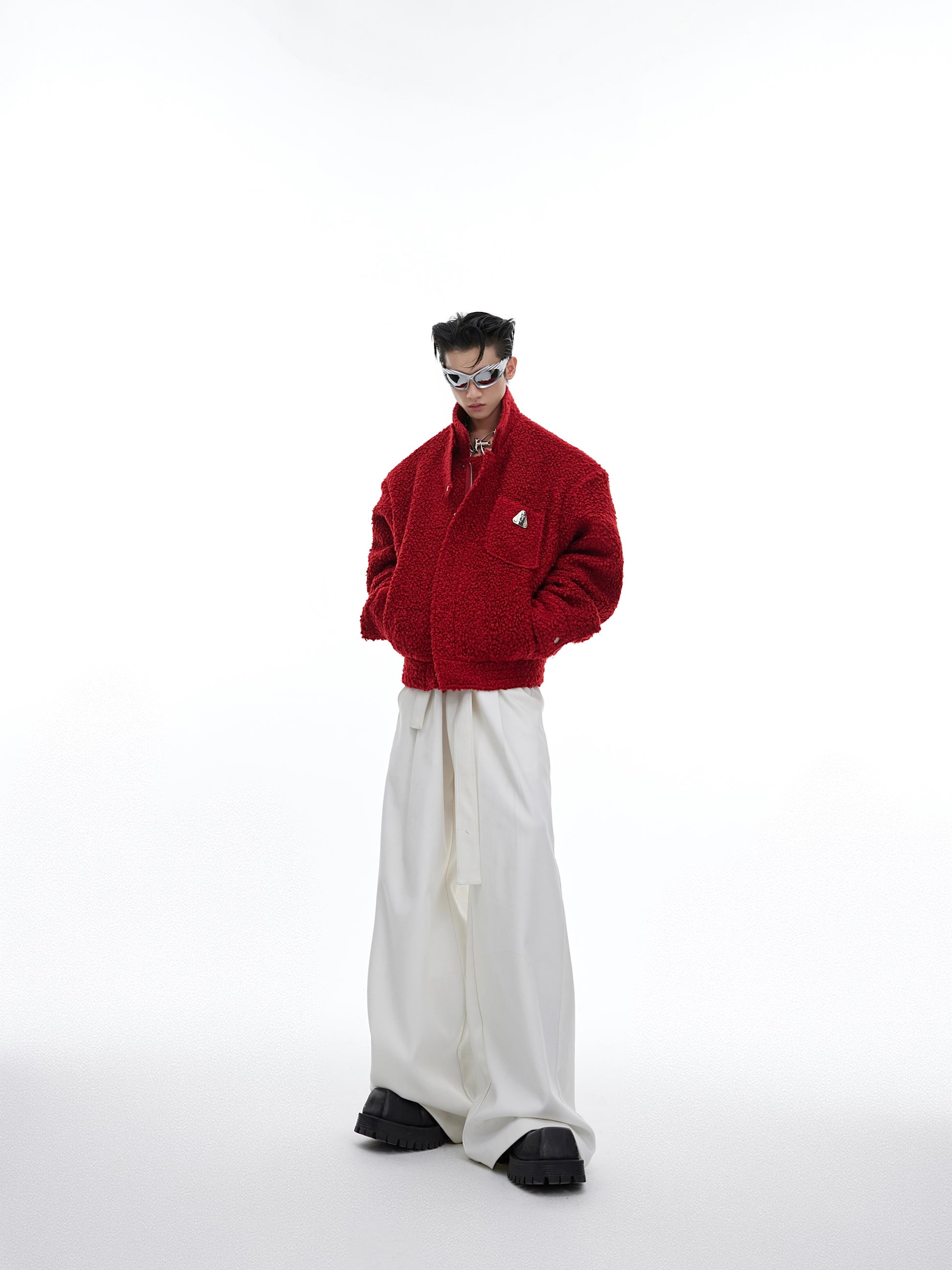 【23s December.】Solid Color High Waist Strap Design Casual Pants ArtsKoreanMan