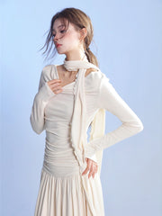 【25s Feb.】Soft Swing Neck Knit Dress