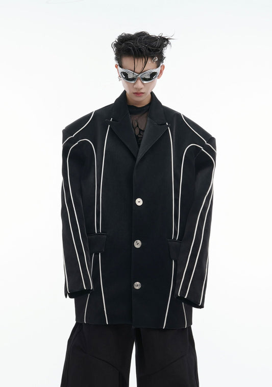 【24s Nov.】Pioneer Line Liquid Metal PU Leather Suit ArtsKoreanMan