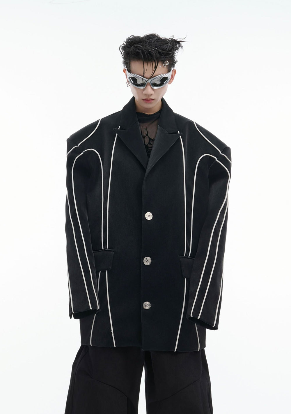 【24s Nov.】Pioneer Line Liquid Metal PU Leather Suit ArtsKoreanMan